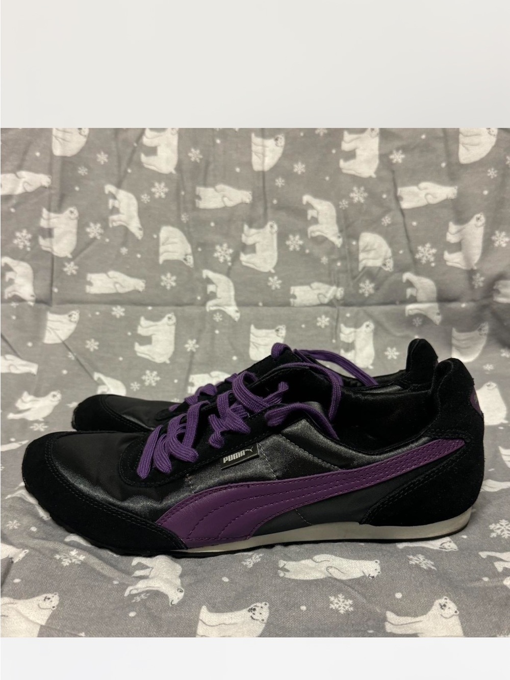 Puma Women's Black & Purple Athletic Sneakers Size 9.5